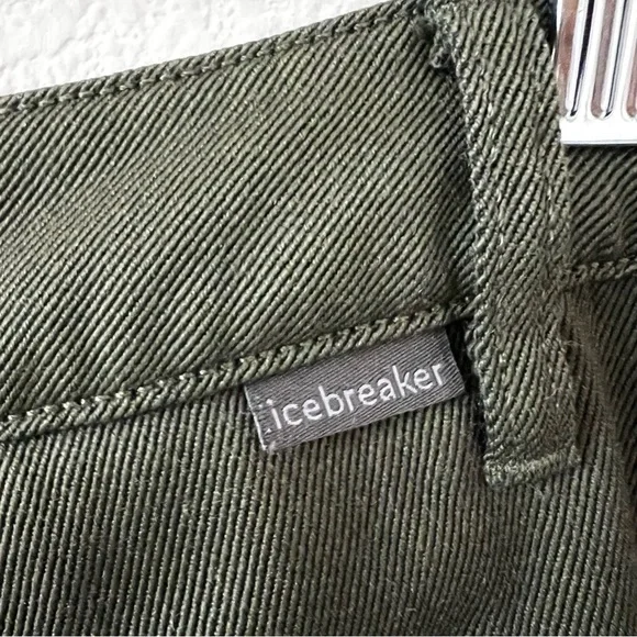Icebreaker Berlin Merino Wool Blend Chino Pants Estate Green 32 - Picture 8 of 16